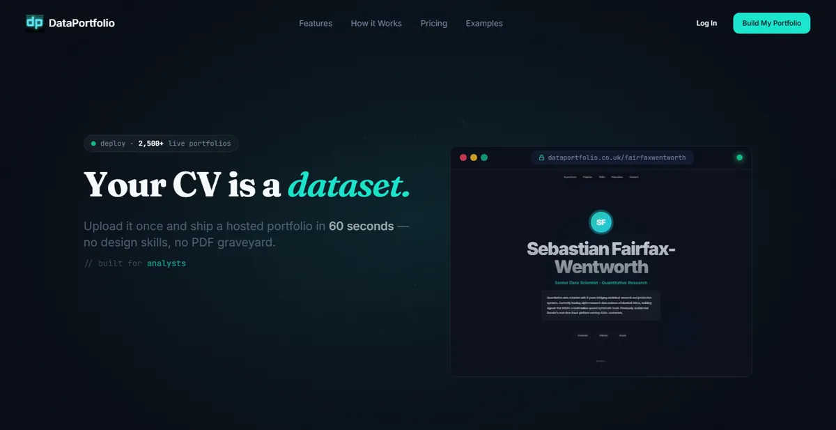 dataportfolio.co.uk — SaaS · Platform