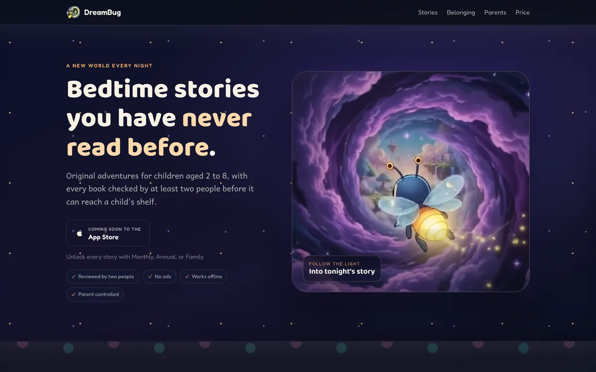 DreamBug — App · Kids