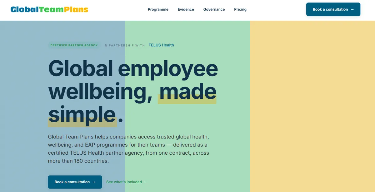 GlobalTeamPlans — Website · Lead generation